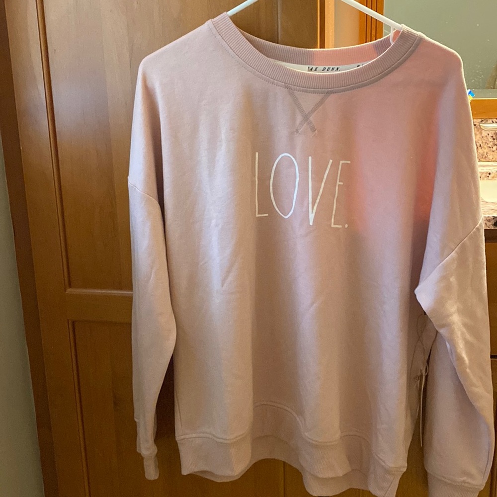 NWT! Light pink Rae Dunn Sweatshirt!